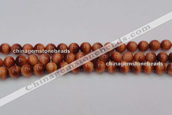 CTE1664 15.5 inches 12mm round sun orange tiger eye beads