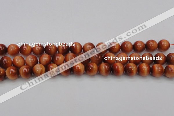 CTE1665 15.5 inches 14mm round sun orange tiger eye beads