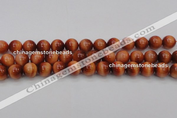 CTE1666 15.5 inches 16mm round sun orange tiger eye beads