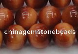 CTE1667 15.5 inches 18mm round sun orange tiger eye beads