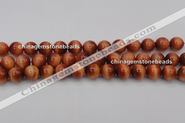 CTE1667 15.5 inches 18mm round sun orange tiger eye beads