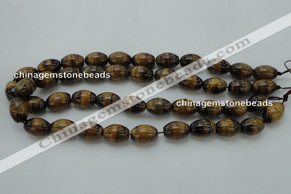 CTE1701 15.5 inches 12*16mm rice yellow tiger eye beads