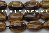 CTE1714 15.5 inches 10*14mm oval yellow tiger eye beads wholesale