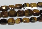 CTE173 15.5 inches 6*9mm nuggets yellow tiger eye gemstone beads