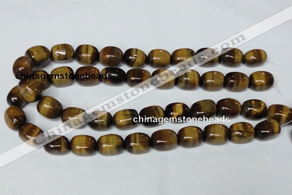 CTE174 15.5 inches 13*18mm nuggets yellow tiger eye gemstone beads