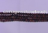 CTE1760 15.5 inches 4mm round matte red tiger eye beads