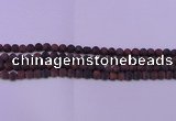 CTE1761 15.5 inches 6mm round matte red tiger eye beads