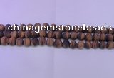 CTE1771 15.5 inches 6mm round matte yellow tiger eye beads
