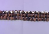 CTE1771 15.5 inches 6mm round matte yellow tiger eye beads