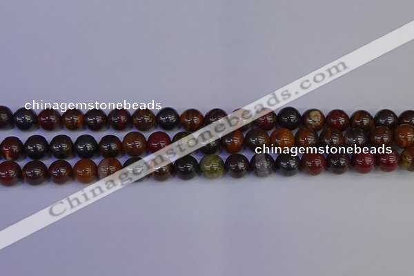 CTE1792 15.5 inches 8mm round red iron tiger beads wholesale