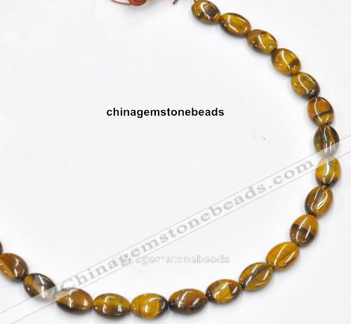 CTE18 15.5 inches 8*10mm oval yellow tiger eye beads Wholesale