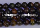 CTE1800 15.5 inches 4mm round blue iron tiger beads wholesale