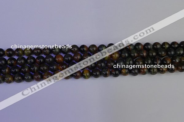 CTE1802 15.5 inches 8mm round blue iron tiger beads wholesale