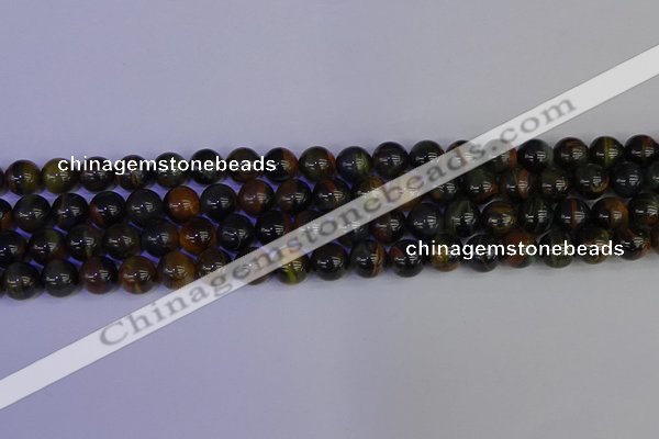 CTE1803 15.5 inches 10mm round blue iron tiger beads wholesale