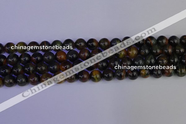 CTE1804 15.5 inches 12mm round blue iron tiger beads wholesale