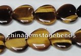 CTE184 15.5 inches 20*20mm heart yellow tiger eye gemstone beads