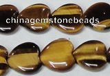 CTE185 15.5 inches 22*22mm heart yellow tiger eye gemstone beads