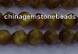 CTE1901 15.5 inches 6mm faceted nuggets golden tiger eye beads