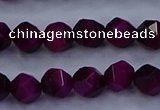 CTE1906 15.5 inches 6mm faceted nuggets red tiger eye beads