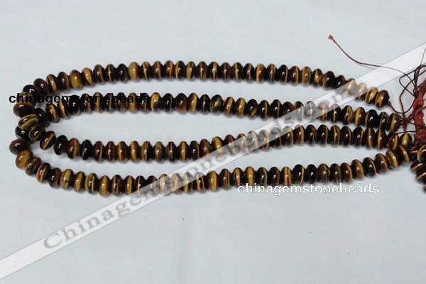 CTE193 15.5 inches 4*6mm rondelle yellow tiger eye gemstone beads