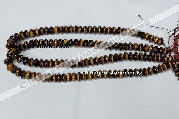 CTE194 15.5 inches 5*8mm rondelle yellow tiger eye gemstone beads