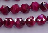 CTE1941 15.5 inches 6mm faceted nuggets red tiger eye beads