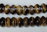 CTE196 15.5 inches 7*12mm rondelle yellow tiger eye gemstone beads