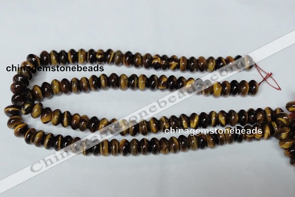 CTE196 15.5 inches 7*12mm rondelle yellow tiger eye gemstone beads