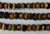CTE199 15.5 inches 7*10mm faceted rondelle yellow tiger eye gemstone beads