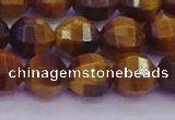 CTE1992 15.5 inches 8mm faceted round yellow tiger eye beads