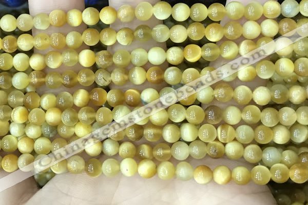 CTE2007 15.5 inches 4mm round golden tiger eye beads wholesale