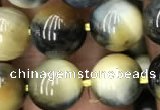 CTE2018 15.5 inches 12mm round golden & blue tiger eye beads wholesale