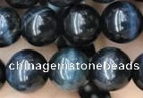 CTE2030 15.5 inches 8mm round blue tiger eye gemstone beads