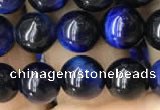 CTE2037 15.5 inches 8mm round blue tiger eye beads wholesale