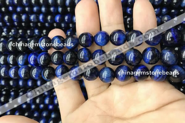 CTE2038 15.5 inches 10mm round blue tiger eye beads wholesale