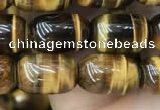 CTE2058 15.5 inches 8*12mm drum yellow tiger eye gemstone beads