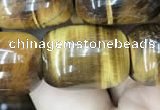 CTE2062 15.5 inches 15*20mm drum yellow tiger eye gemstone beads