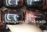 CTE2066 15.5 inches 10*14mm drum red tiger eye gemstone beads