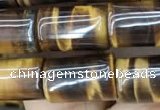 CTE2074 15.5 inches 8*12mm tube yellow tiger eye gemstone beads