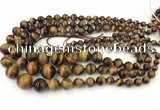 CTE2078 15.5 inches 6mm - 16mm round yellow tiger eye graduated beads