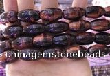 CTE2082 15.5 inches 12*21mm rice red tiger eye beads wholesale
