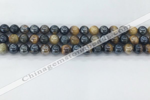 CTE2085 15.5 inches 6mm round AB-color blue & yellow tiger eye beads