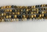 CTE2120 15.5 inches 6mm round golden & blue tiger eye beads