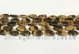 CTE2130 15.5 inches 13*18mm flat teardrop yellow tiger eye beads