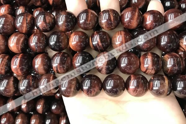 CTE2186 15.5 inches 16mm round red tiger eye gemstone beads