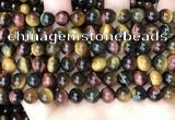 CTE2202 15.5 inches 8mm round mixed tiger eye gemstone beads