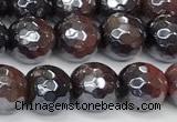 CTE2281 15 inches 8mm faceted round AB-color red tiger eye beads