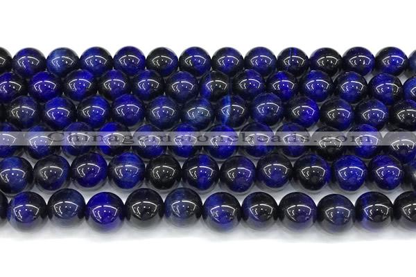 CTE2394 15 inches 8mm round blue tiger eye beads