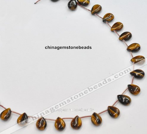 CTE24 teardrop 10*14mm yellow tiger eye beads Wholesale