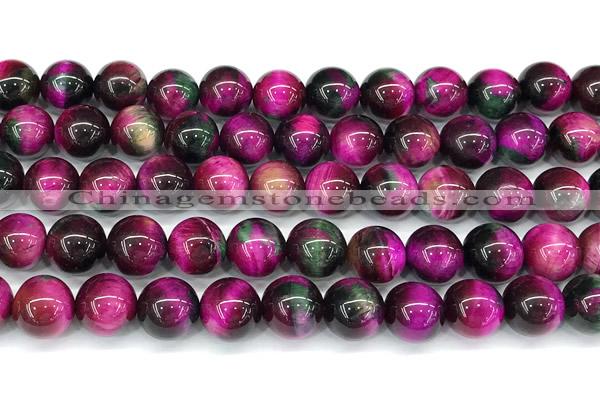 CTE2435 15 inches 10mm round mixed tiger eye beads